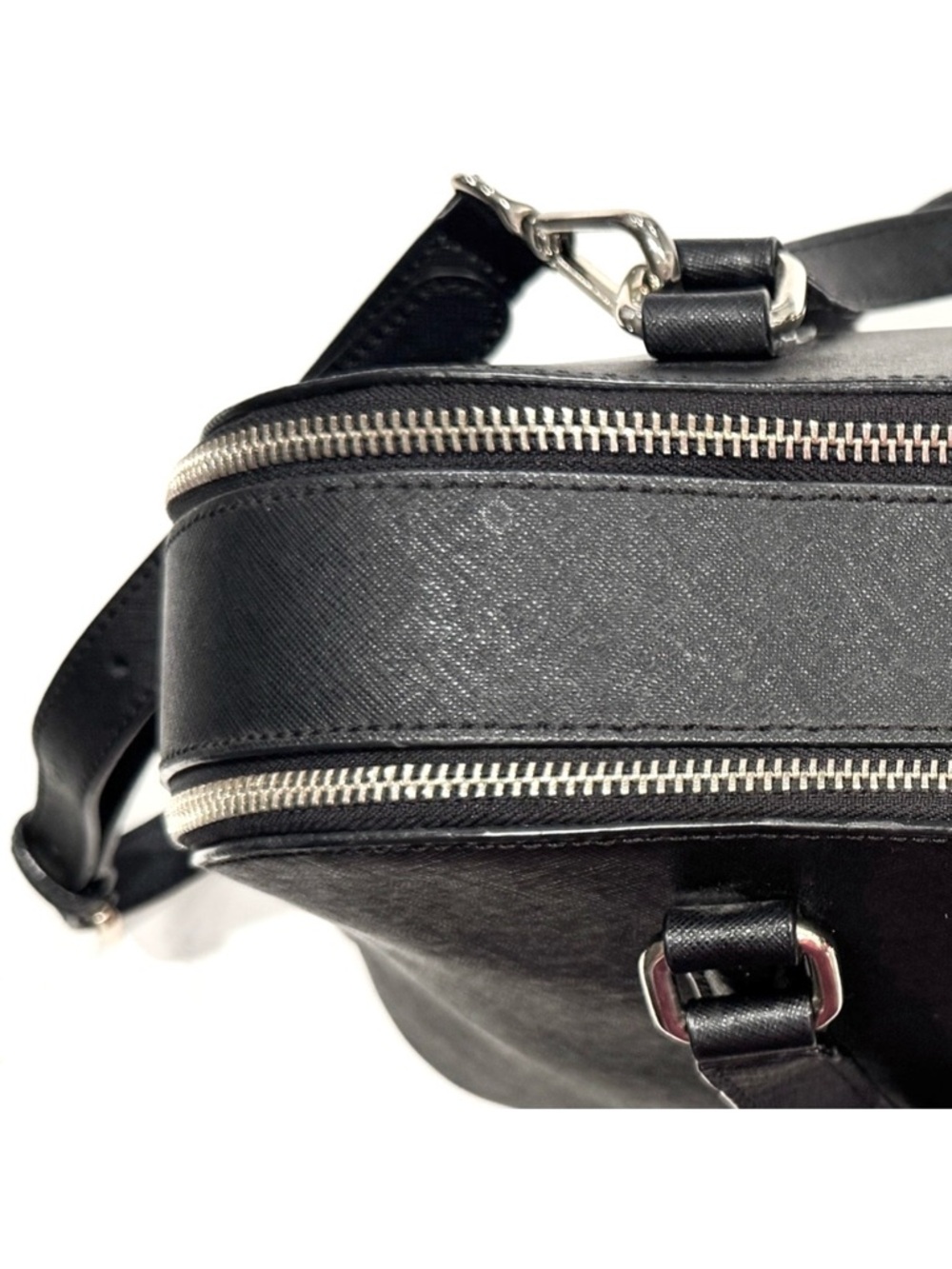 DKNY Black Satchel Crossbody with Silver Hardware‎ - Picture 5 of 9